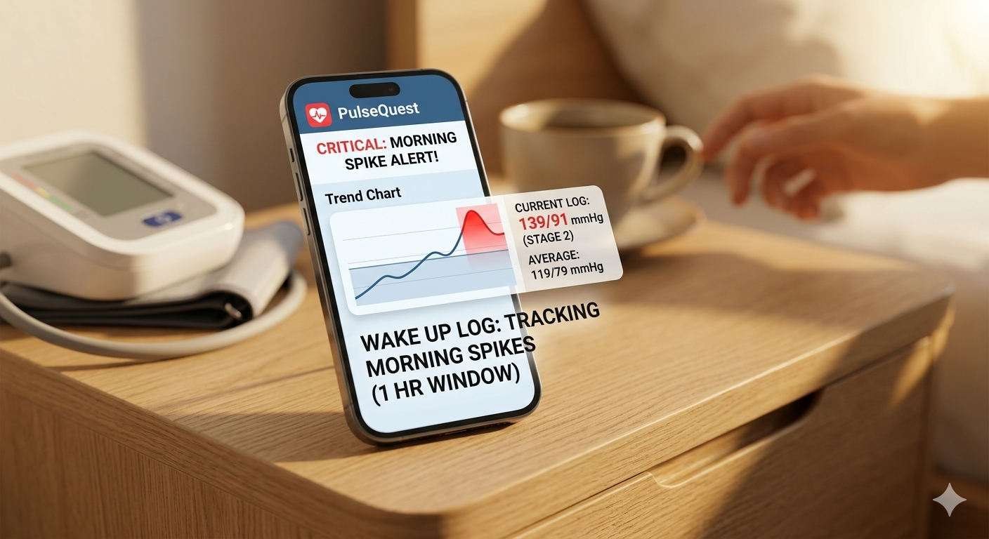 How to track morning blood pressure spikes at home | Pulse Quest